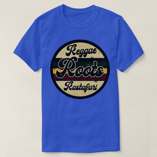 Reggae Roots Rastafari T Shirt (Design framsida)