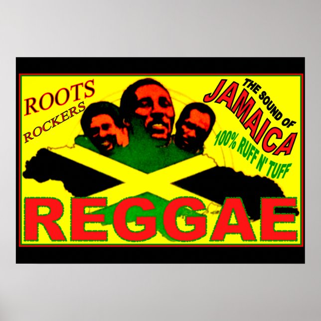 REGGAE ROOTS ROCKERS Poster 28 x 20 tum (Framsidan)