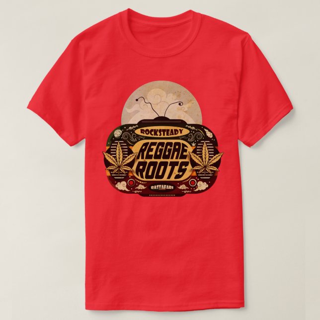 Reggae Roots Rocksteady T Shirt (Design framsida)