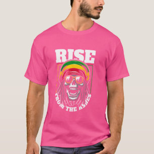 Reggae Skull Music Rasta Rastafari - Rastafari R T Shirt