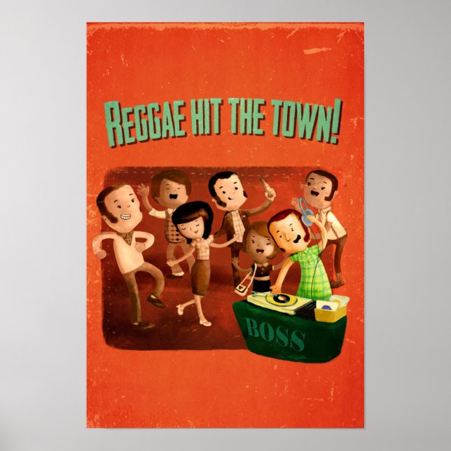Reggae slå staden! poster (Framsidan)