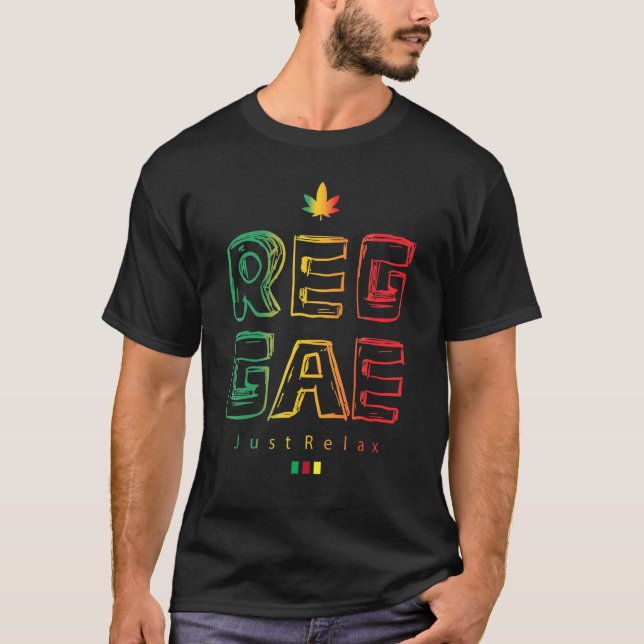 Reggae Slappna av T Shirt (Framsida)