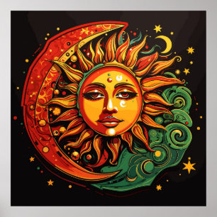 Reggae Sol & Måne Poster