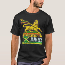 Reggae som är lejon av Judah jamaikanska T-shirt