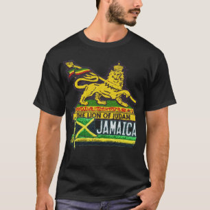 Reggae som är lejon av Judah jamaikanska Tee