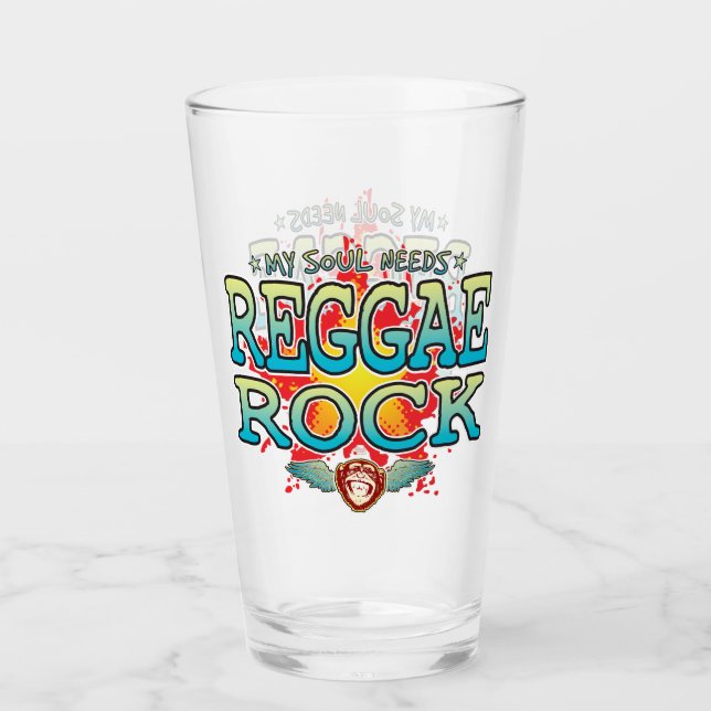 Reggae Sten Soul Glass Tumbler Glaskopp (Framsida)