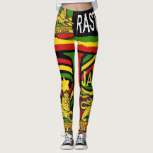 Reggae Steppers Leggings Rastafarian Designings