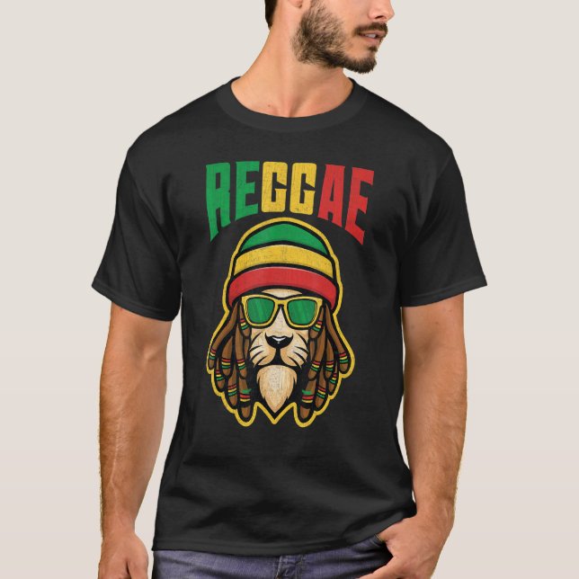 Reggae Stil för Reggae Music 2 T Shirt (Framsida)