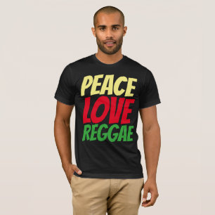 REGGAE t-shirts, Peace KÄRLEK T Shirt