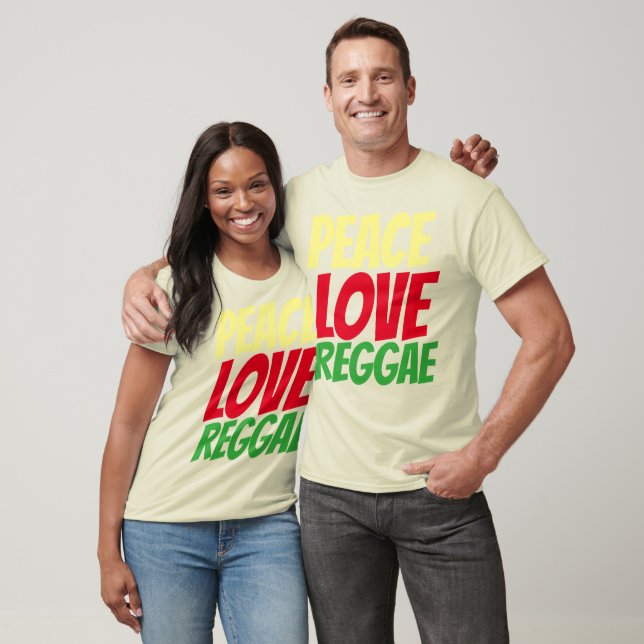 REGGAE t-shirts, Peace KÄRLEK Tröja (Unisex)