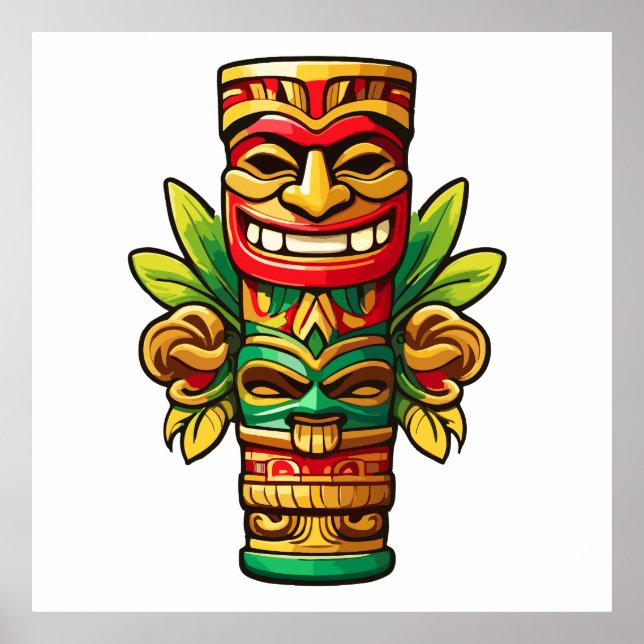 Reggae Tiki Poster (Framsidan)