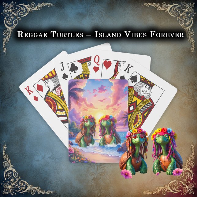 Reggae Turtles – Önska vibrationer för evigt.  Casinokort (Skapare uppladdad)