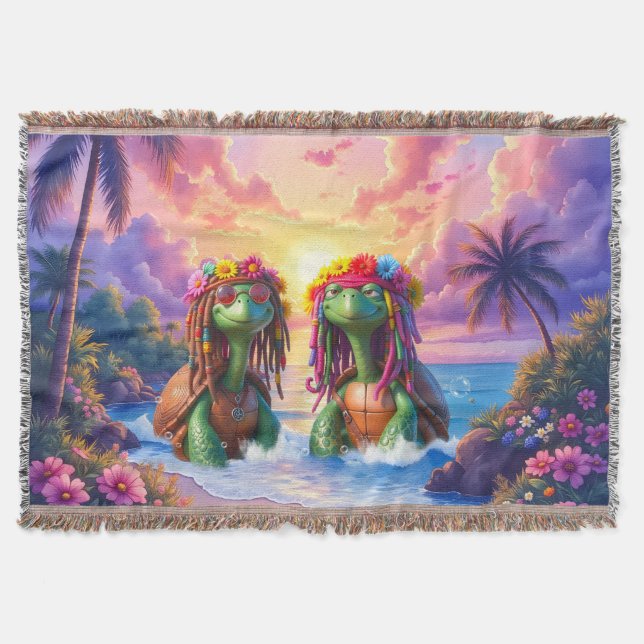 Reggae Turtles – Önska vibrationer för evigt.  Filt (Framsidan)