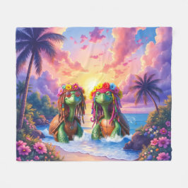Reggae Turtles – Önska vibrationer för evigt.  Fleecefilt