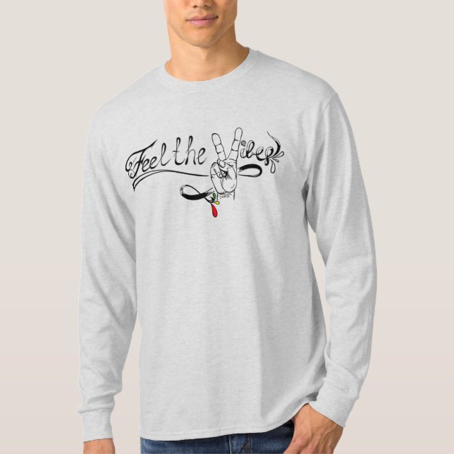 Reggae Vibes Longsleeve T Shirt (Framsida)