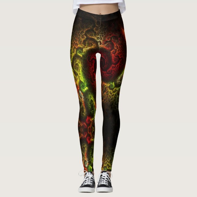 Reggae Vibes - Power Yoga Leggings (Framsida)