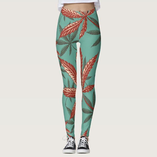 Reggae Vibrations - Power Yoga Leggings (Framsida)