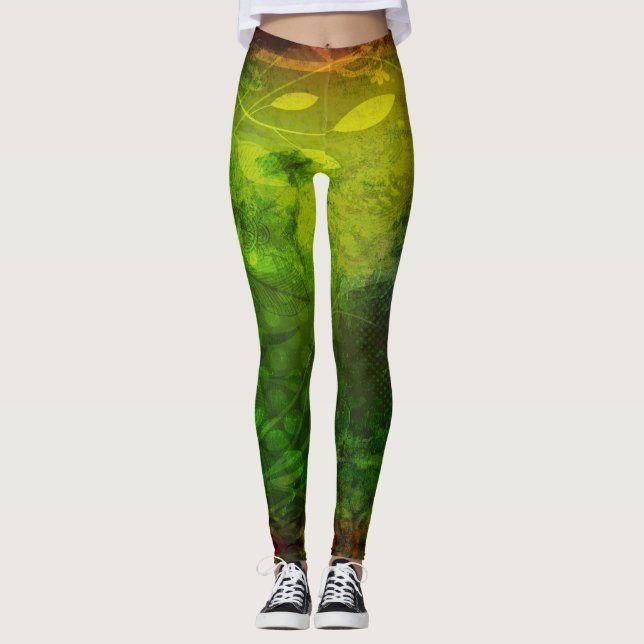 Reggae Vibrations - Power Yoga Leggings (Framsida)