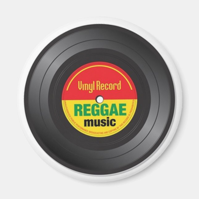 Reggae Vinyl 45 Magnet (Framsidan)