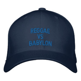 Reggae vs Babylon - Rastafari Roots Cap Broderad Keps