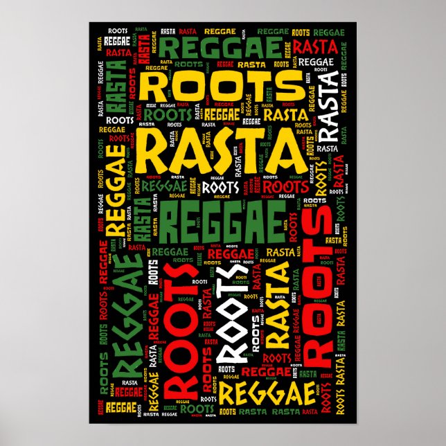 Reggae WordArt Poster (Framsidan)