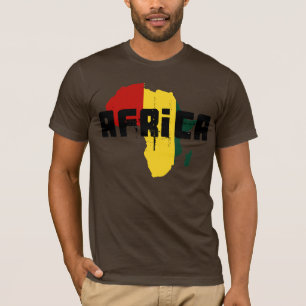Reggaekarta av afrikansk Ragga för afrika konst T-shirt