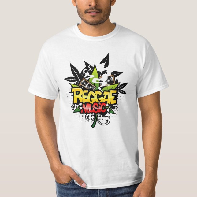 Reggaemusik T Shirt (Framsida)