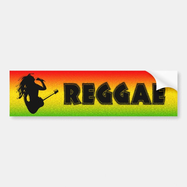ReggaemusikRasta Rastaman bildekal (Framsidan)