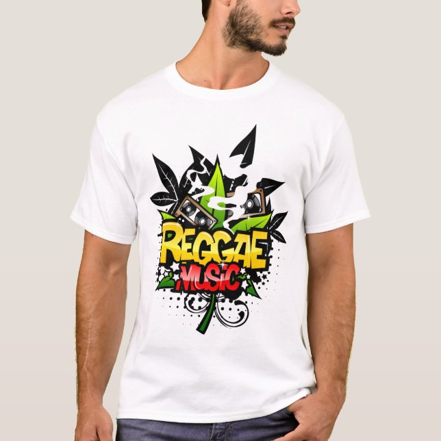 Reggaemusikskjorta T Shirt (Framsida)