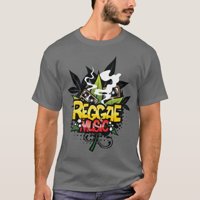 ReggaemusikT-tröja T-shirt (Framsida)