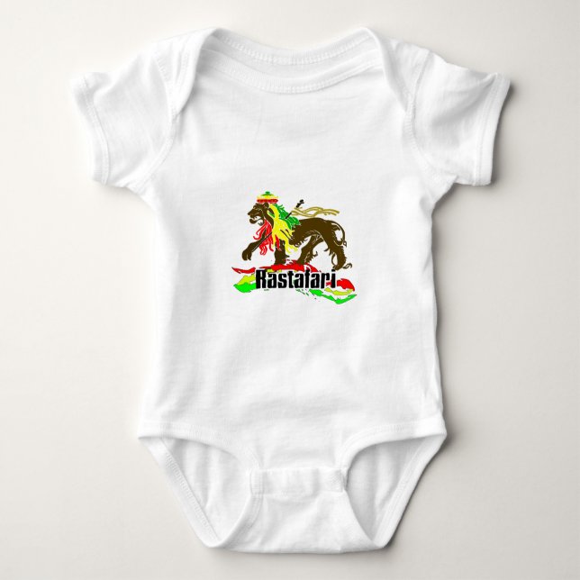 ReggaeRasta järn som är lejont, Zion 2 T-shirt (Framsida)