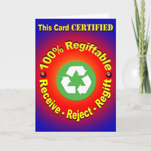 Regiftable 100% - motta - utskottsvara - Regift Helgkort
