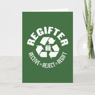 Regifter - ta emot, avvisa, ge på nytt. helgkort