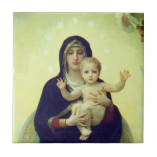 Regina Angelorum - William-Adolphe Bouguereau Kakelplatta