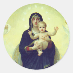 Regina Angelorum - William-Adolphe Bouguereau Runt Klistermärke