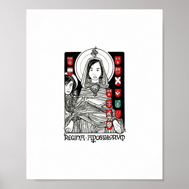 Regina Apostolorum 8 x 10 tum Skriv ut Poster (Framsidan)