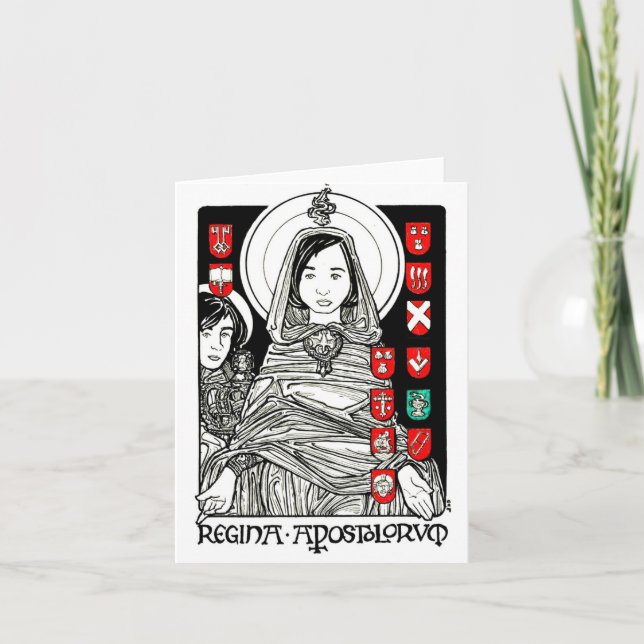 Regina Apostolorum Notecard Kort (Framsida)