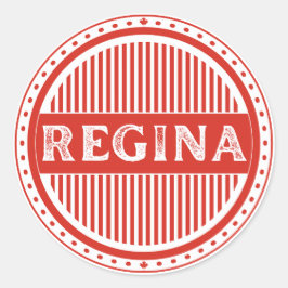 Regina City Pride Emblem – Kanadensisk Identitet Runt Klistermärke