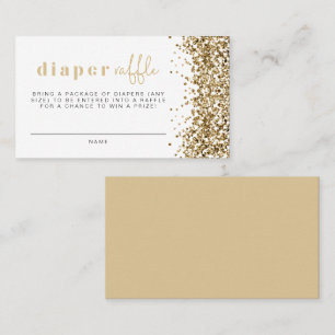 RegINA Guld Sequins Gult Raffle Card Placeringskort