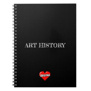 Regina Heart Svart Anteckningsbok