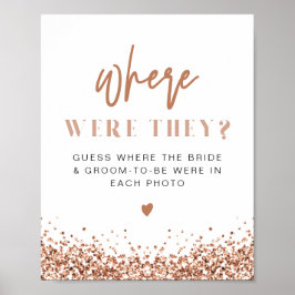 REGINA Rose Gold Glitter Var Var De Tecken Poster
