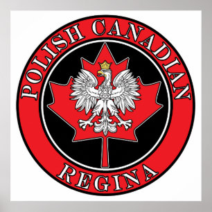 Regina Round polska Canadian Löv Poster