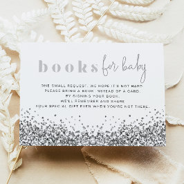 REGINA Silver Glitter Sequins Böcker För Bebis Kor Inbjudningar