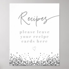 REGINA Silverpärlor Bröllopsdusch Recept Poster