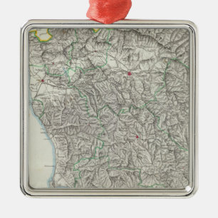 Region av den Tuscany italien Julgransprydnad Metall
