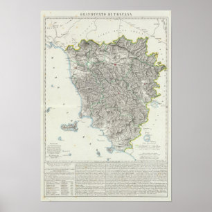 Region av den Tuscany italien Poster
