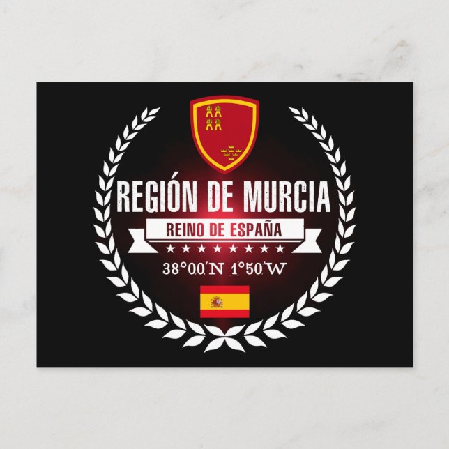 Región de Murcia Vykort (Framsida)