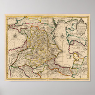 Region för Caspian hav Poster