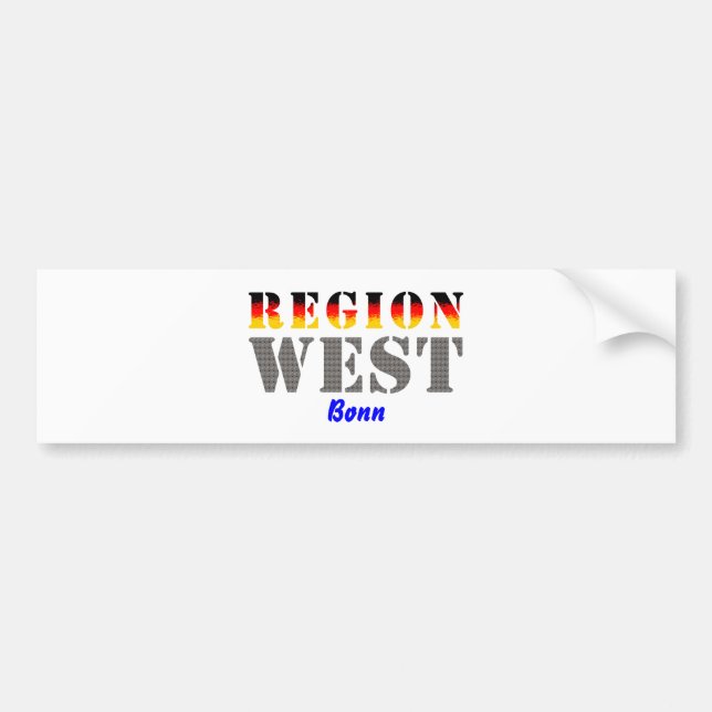 Region West - Bonn Bildekal (Framsidan)