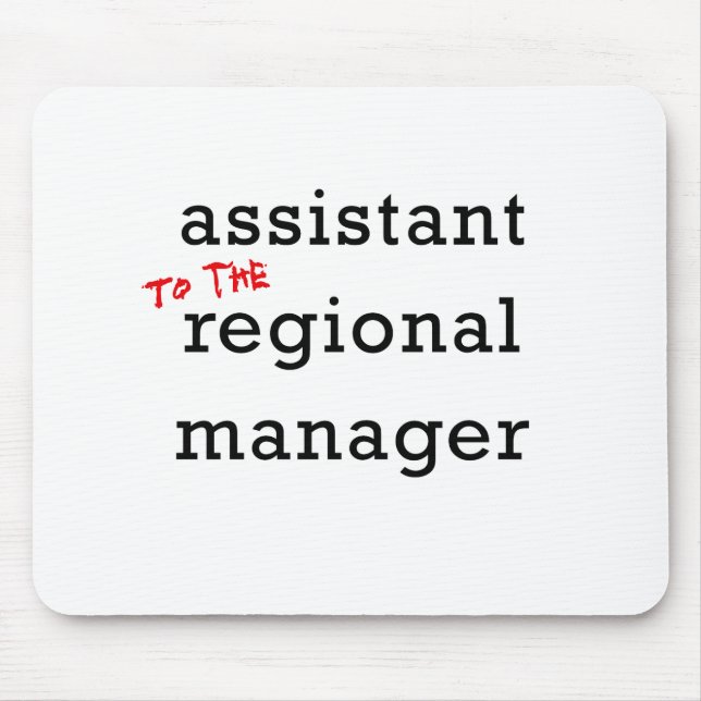 Regional chef för assistent (till) musmatta (Framsidan)
